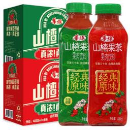 华旗 山楂果肉饮料 红+绿组合400ml*12瓶