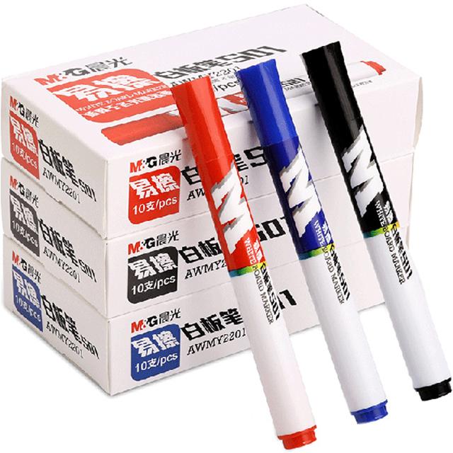 M&G 晨光 AWMY2201 易擦白板笔 10支装 多色可选