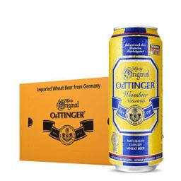 OETTINGER 奥丁格 德国进口小麦白啤酒500ml*18罐 原浆型口感 整箱装