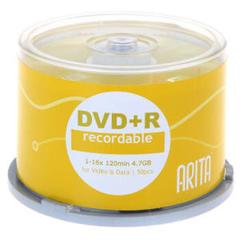有券的上：RITEK 铼德 e时代系列 DVD+R 16速4.7G 刻录盘 桶装50片