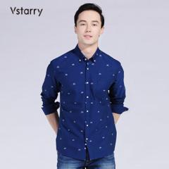Vstarry 男士精梳棉 日系修身多款式衬衫