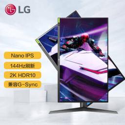 LG 乐金 27GL850 27英寸 Nano IPS显示器（2K、144Hz、HDR10、FreeSync）
