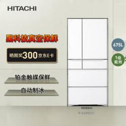 日立（HITACHI） 日本原装进口真空冰温保鲜电动抽屉风冷无霜多门高端电冰箱R-G690G1C水晶白色