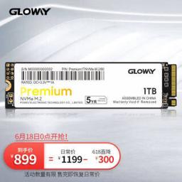 guangwei GW光威 光威（Gloway）1TB SSD固态硬盘 M.2接口(NVMe协议) Premium系列-高级版/五年质保