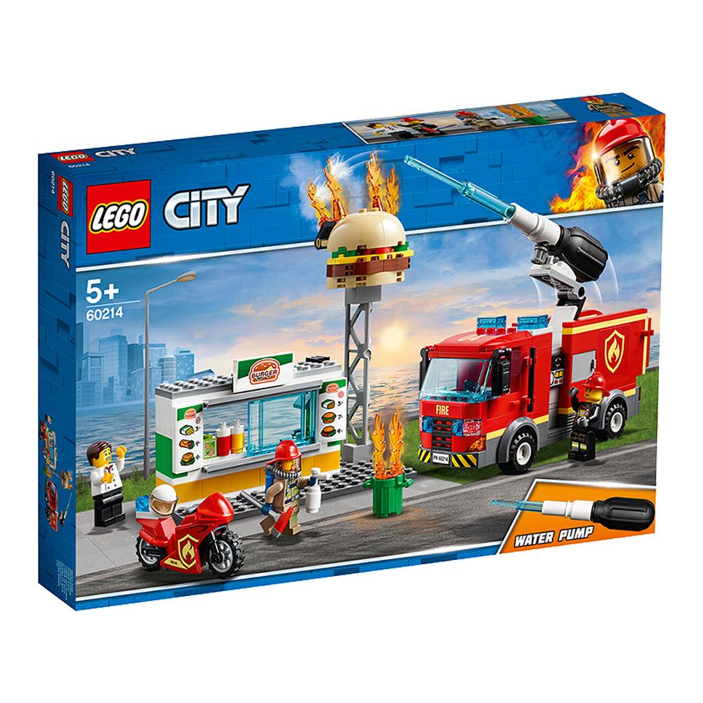 乐高（LEGO） 城市汉堡店消防救援60214男孩积木玩具5岁+儿童节礼物