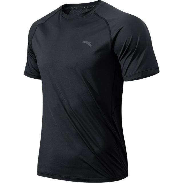 安踏（ANTA） 跑步短袖t恤男2021夏季新款冰肤科技运动健身服半袖冰丝短袖