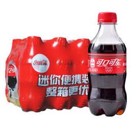 Coca-Cola 可口可乐 迷你便携小瓶汽水 300ml*12瓶