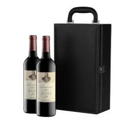 RESERVE DELLACROIX 克鲁斯大帝 法国进口红酒 克鲁斯大帝干红葡萄酒双支礼盒装带酒具 750ml*2瓶
