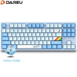 Dareu 达尔优 A87 热插拔机械键盘 天空轴 天空版 