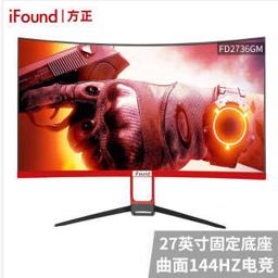 Founder 方正 iFound FD2736GM+ 27英寸显示器（1920×1080、144Hz、1800R） 