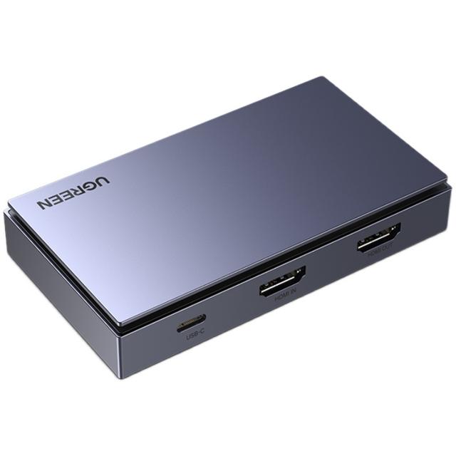 绿联（UGREEN） hdmi视频采集卡USB3.0高清4K转电脑摄相机器录制盒手机笔记本适用于斗鱼obs游戏直播xbox/ns/switch/ps5