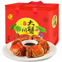秋之蟹 六月黄鲜活大闸蟹 2.0-2.3两/只 10只礼盒装 现货实物螃蟹 海鲜水产