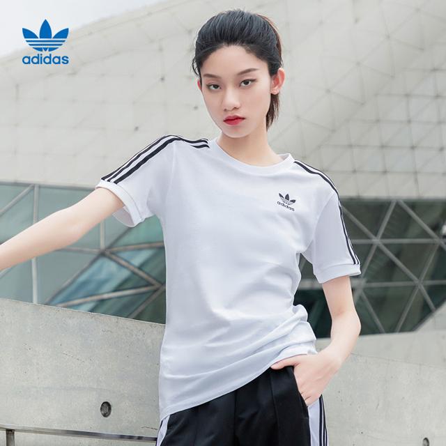 阿迪达斯（adidas） 三叶草21夏季女休闲短袖T恤 GN2913