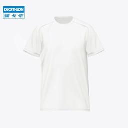 迪卡侬（DECATHLON） 有氧健身服 T 恤 - 斑驳蓝色4024832雪白S