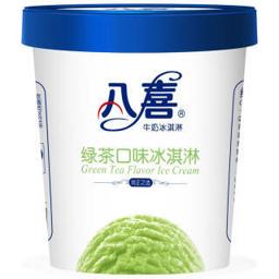 baxy八喜绿茶口味冰淇淋550g