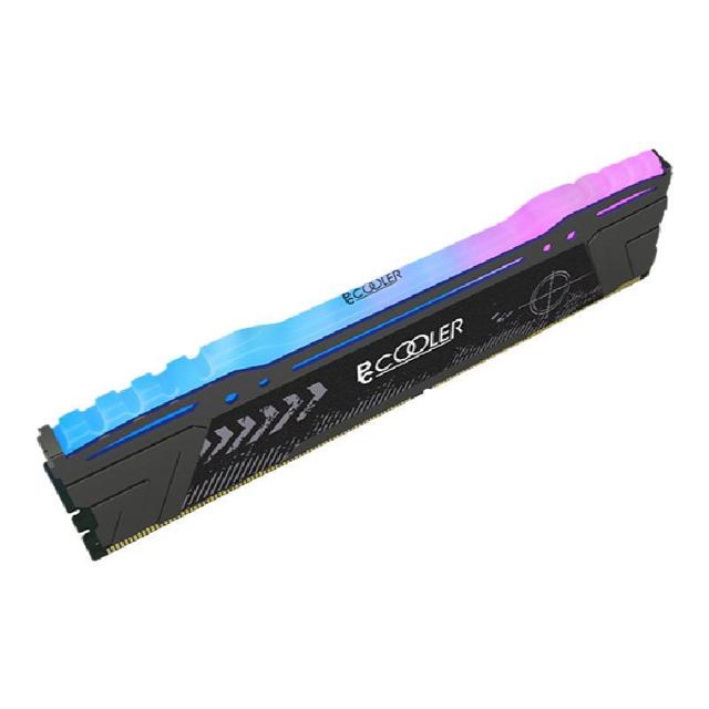 PCCOOLER 超频三 内存条8G DDR4 2666 16G电脑台式机3200 3600发光马甲RGB灯