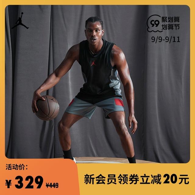 耐克(nike jordan官方 dri-fit 男子球衣背心速干经典logo训练cz4742