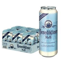 百帝王 拉格啤酒500ml*24听整箱装 德国原装进口 修道院经典 