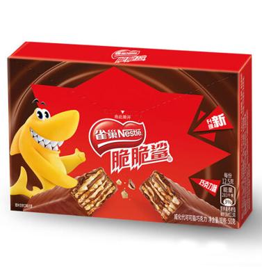 PLUS会员！Nestlé 雀巢 脆脆鲨 巧克力味 威化饼干 50g