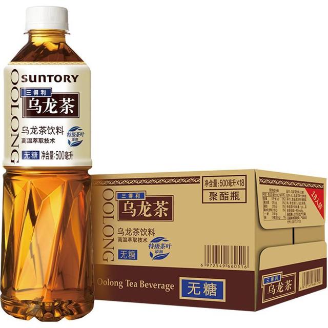88VIP：三得利（SUNTORY） 乌龙茶饮料无糖饮料 500ml*18瓶