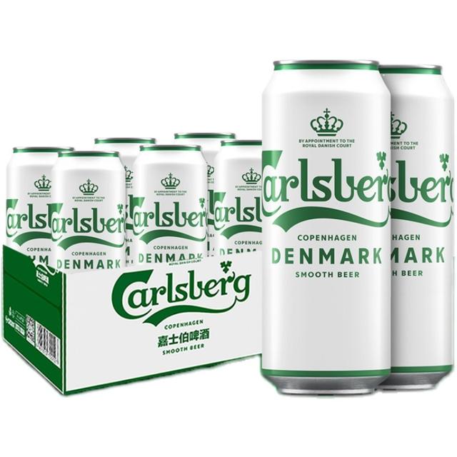 Carlsberg 嘉士伯 醇滑啤酒 500ml*24罐
