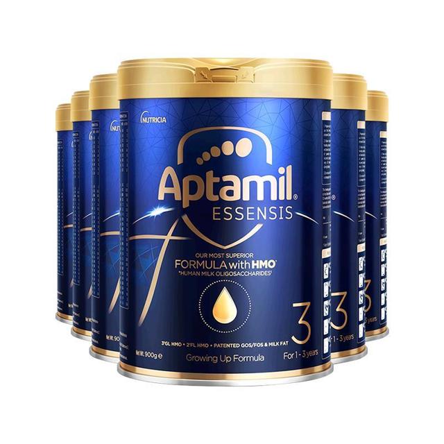 Aptamil 爱他美 ESSENSIS黑钻奇迹蓝罐HMO儿童奶粉3段1-3岁900g6罐
