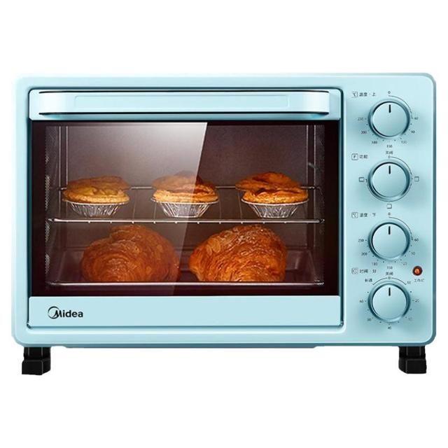 Midea 美的 电烤箱家用烘焙小型多功能一体机全自动蛋糕大容量独立控温