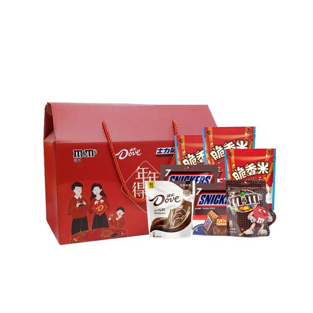 德芙巧克力礼盒884g7袋盒盒美美