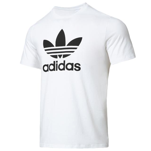 阿迪达斯（adidas） Adidas阿迪达斯三叶草短袖男t2021夏季新款休闲圆领半袖T恤H06644