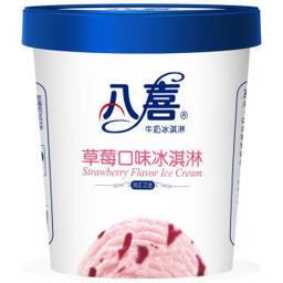 BAXY 八喜 牛奶冰淇淋 草莓口味 550g