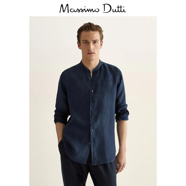 Massimo Dutti 男士休闲立领衬衫 00101301401
