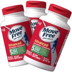 美国产 维骨力 Move Free 氨糖软骨素 加强版绿盒 120粒*2瓶