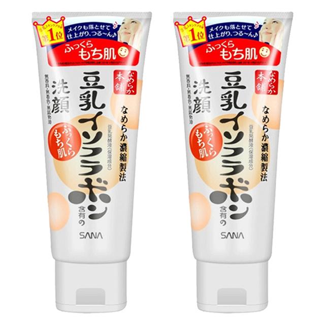 莎娜（SANA） 日本SANA莎娜进口豆乳美肌洗面奶洁面乳深层清洁去角质 150克*2支 