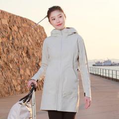 神凑单 地球科学家 女中长款防风防水机能外套 四向弹冲锋衣