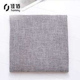 hommy 佳佰 坐垫 亚麻风加厚榻榻米餐椅垫子办公室学生电脑椅防滑坐垫 浅灰色 40*40cm
