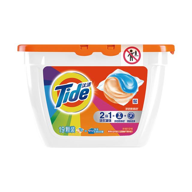 汰渍（Tide） 护色防串色洗衣凝珠 21颗 