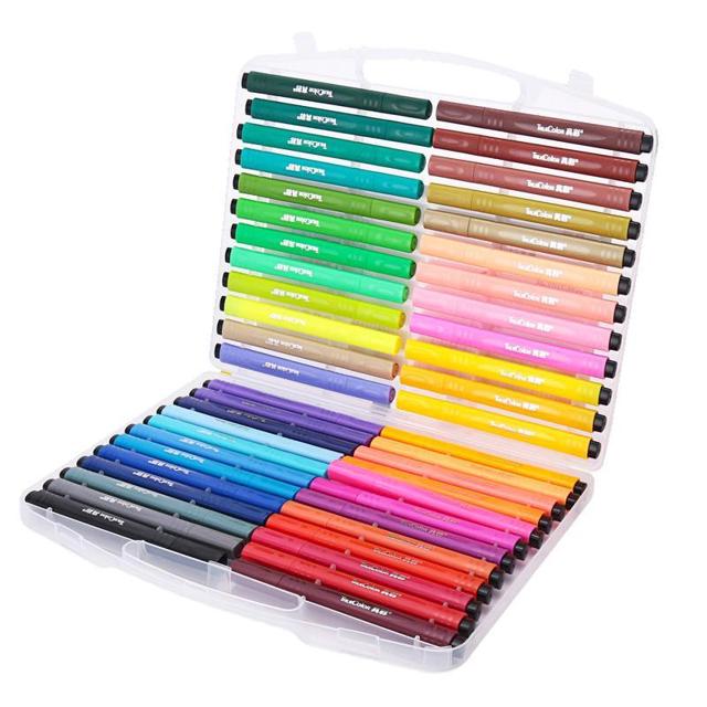 truecolor 真彩 2600 水彩笔套装 18色 送勾线笔1支+2本填色本 