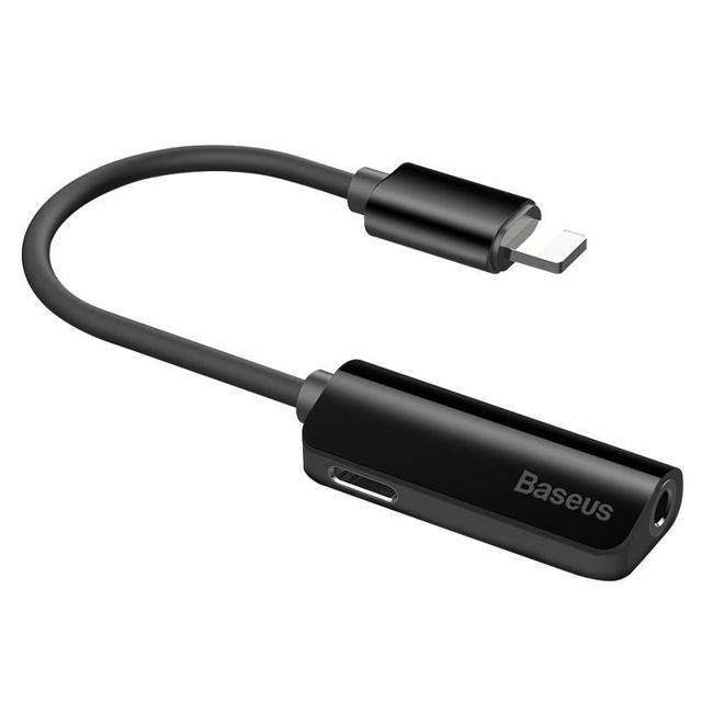 BASEUS 倍思 苹果12耳机转接头适用于iPhone12pro充电听歌二合一11ProMax手机mini直播声卡数据线X吃鸡XR转换器8P分线