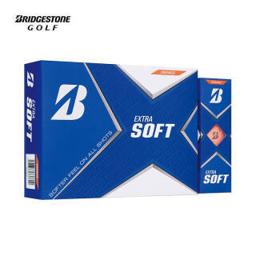 普利司通 Bridgestone高尔夫球两层球二层双层彩球 Extra Soft橙色 12粒装 