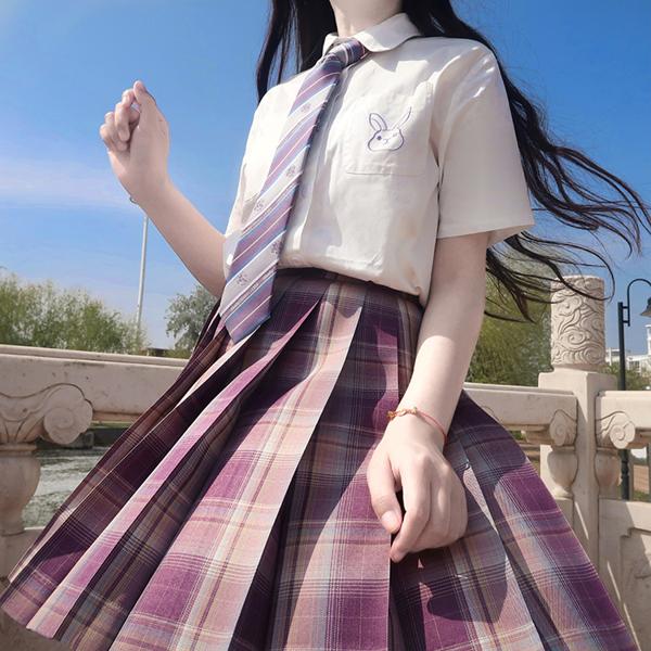 尺呎间 多肉葡萄 jk制服 百褶格裙