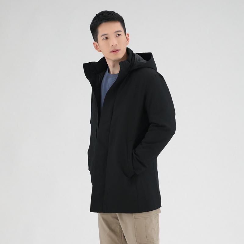 优衣库（UNIQLO） 429292 男士羽绒中长款大衣 