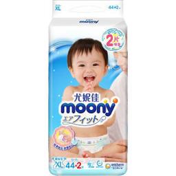 亲子会员：moony 畅透系列 婴儿纸尿裤 XL46片