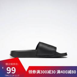 锐步（Reebok） 官方男女同款 FY5267 LM莱美 简约凉鞋拖鞋 FY5267_黑色 40.5