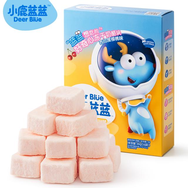 小鹿蓝蓝 宝宝零食冻干奶酪块