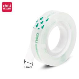 得力（deli） 30009 易撕透明高粘文具胶带 单卷装