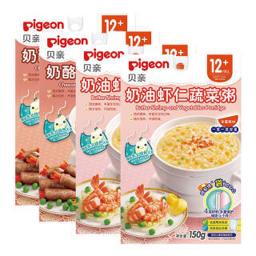Pigeon 贝亲 婴幼儿辅食粥 奶油虾仁蔬菜味 150g