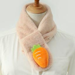 上海故事 儿童新年动物卡通围脖 胡萝卜 裸色 70cm*10cm