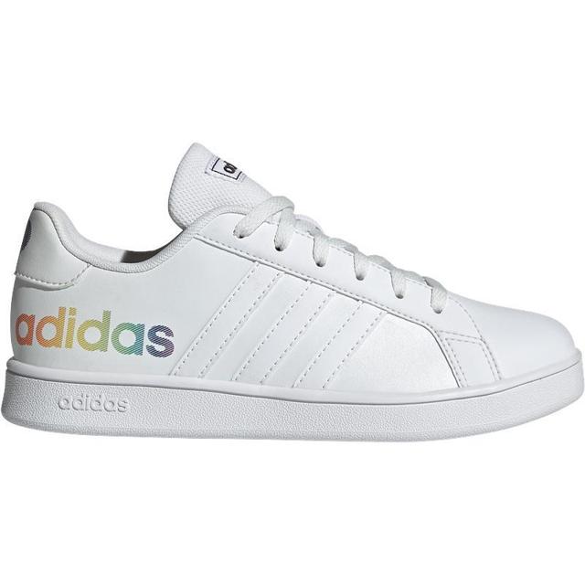阿迪达斯（adidas） 官网GRAND COURT K小童跑步运动小白鞋H02289 