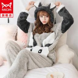 猫人（Miiow） MiiOW 秋冬季女士睡衣套装 