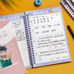 六品堂 阅读记录卡读书摘记本 小学生读后感记录表好词好句摘抄本 线圈读书笔记本